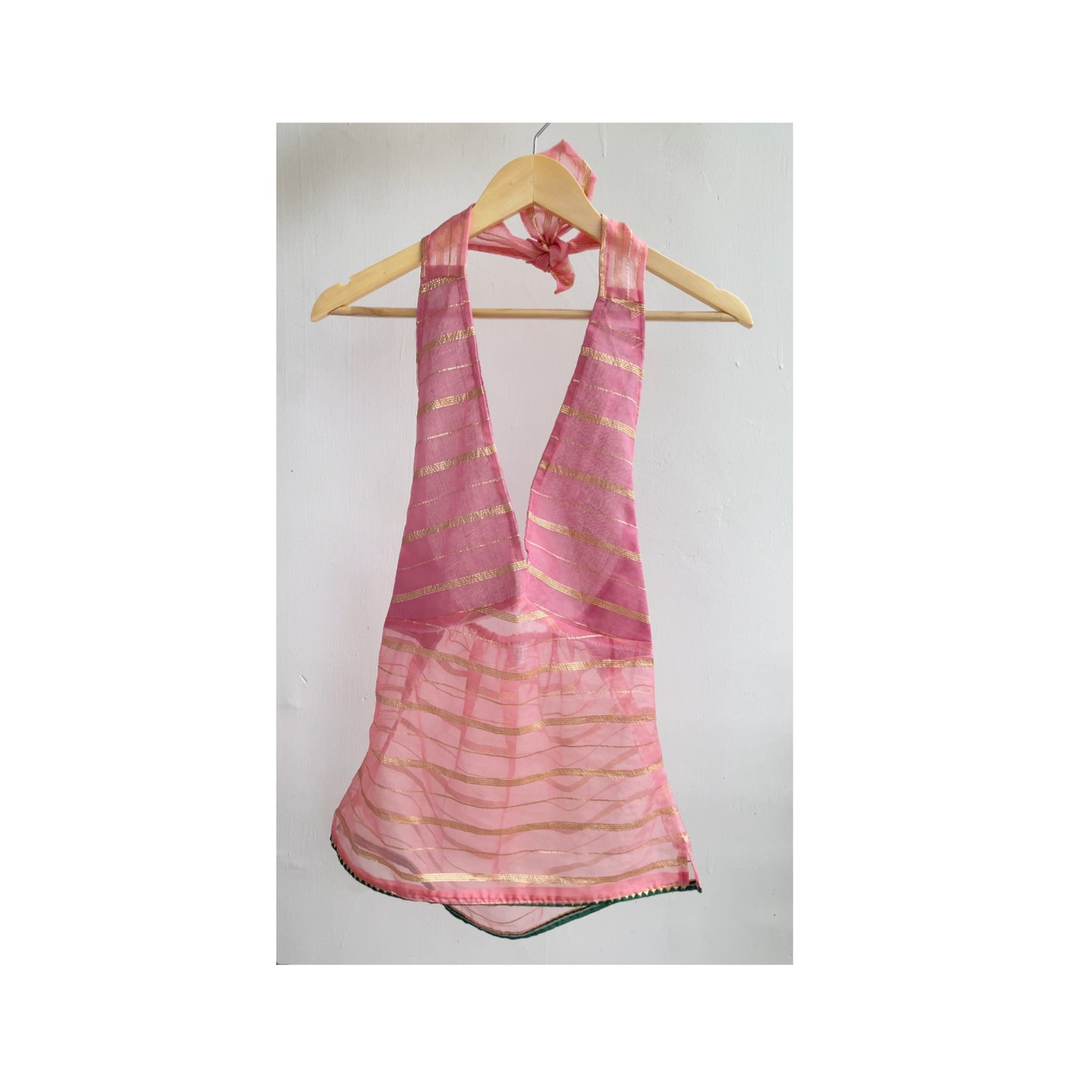 Pink with golden lines