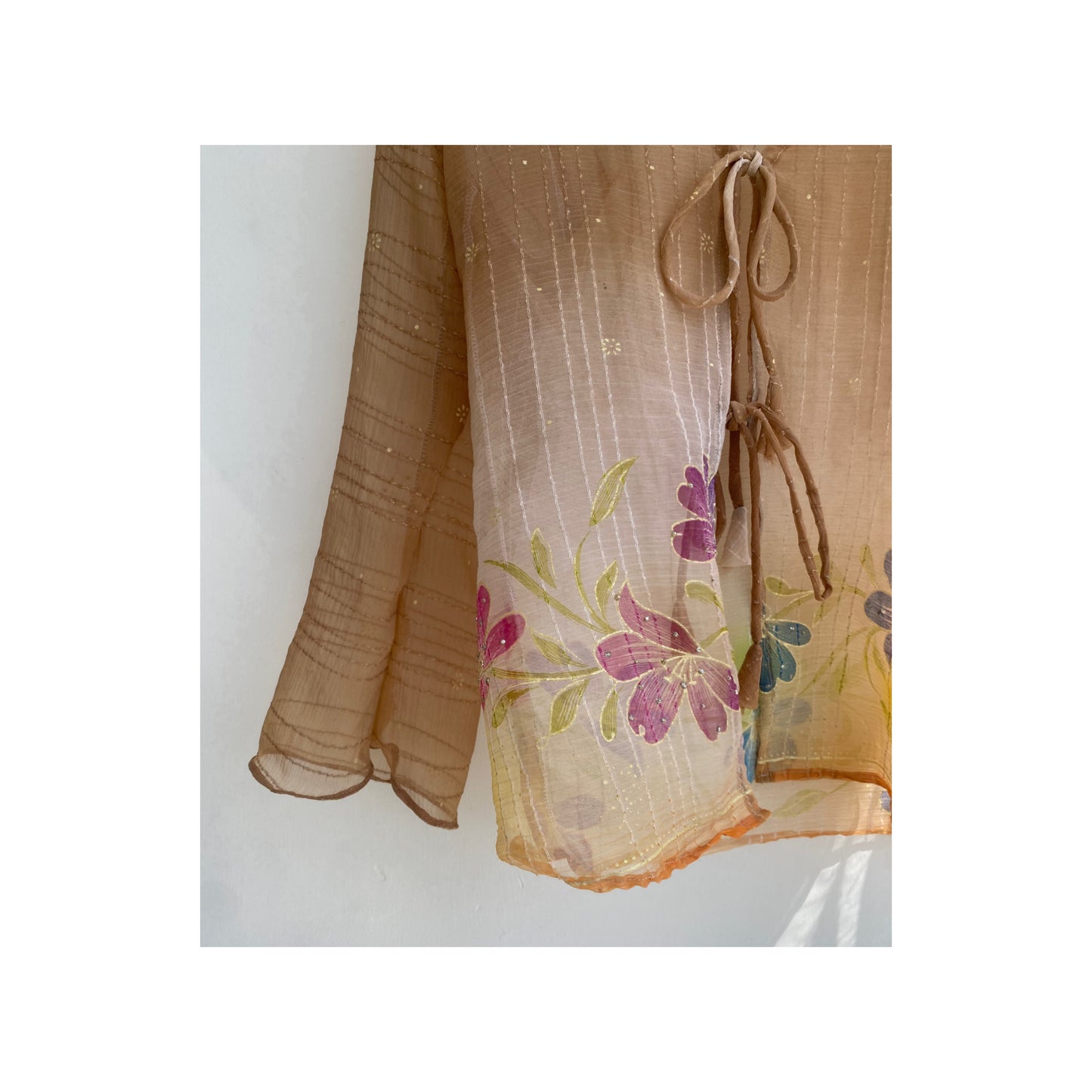 Meadows top with straight stitch