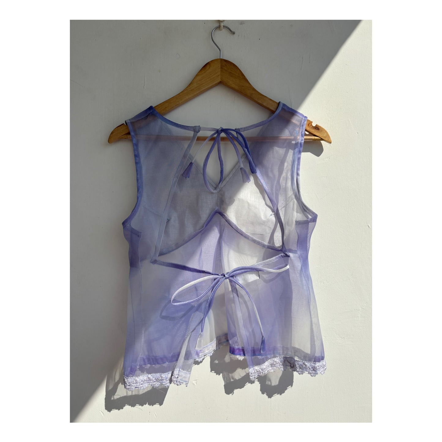 Lilac lacy ends top
