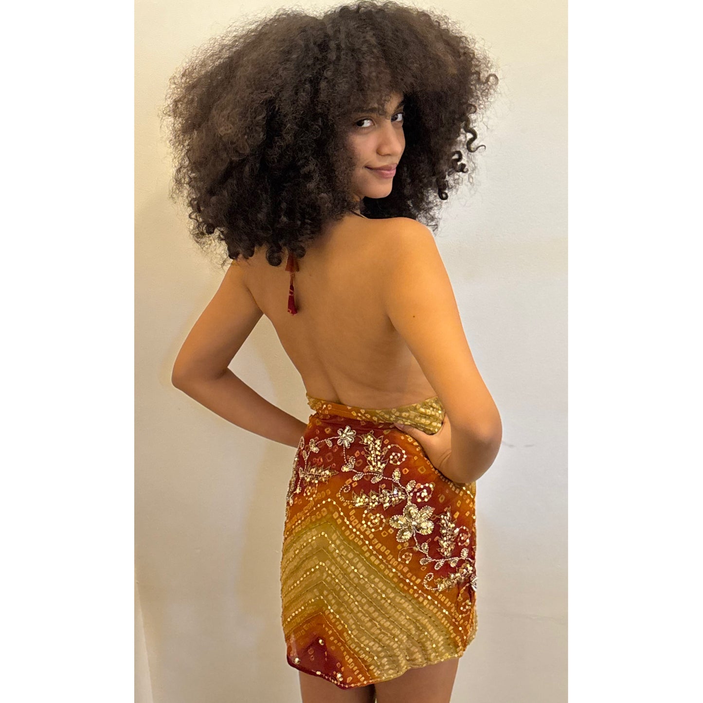 One of the kind bandhani celestial dress