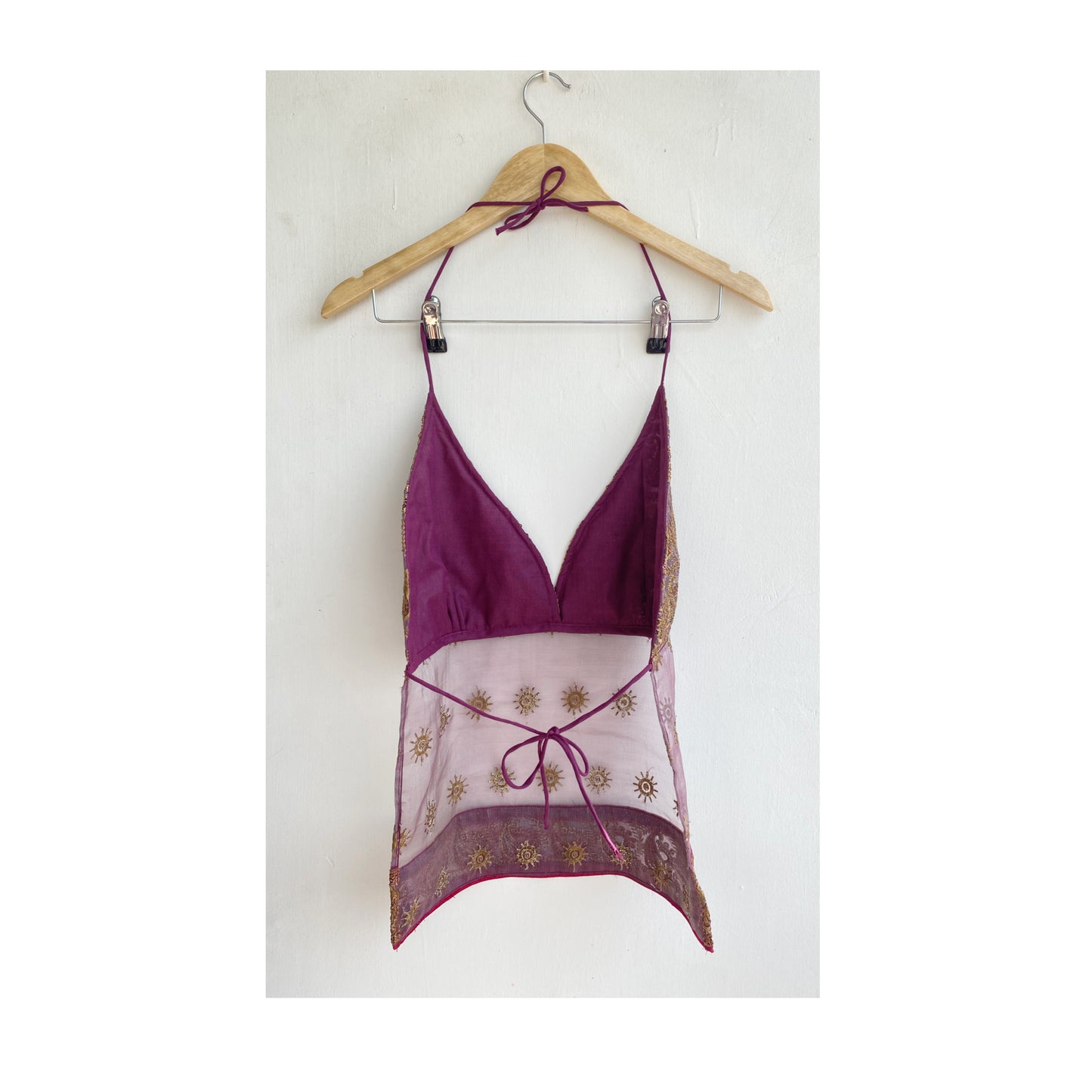 Purple embroidered beauty