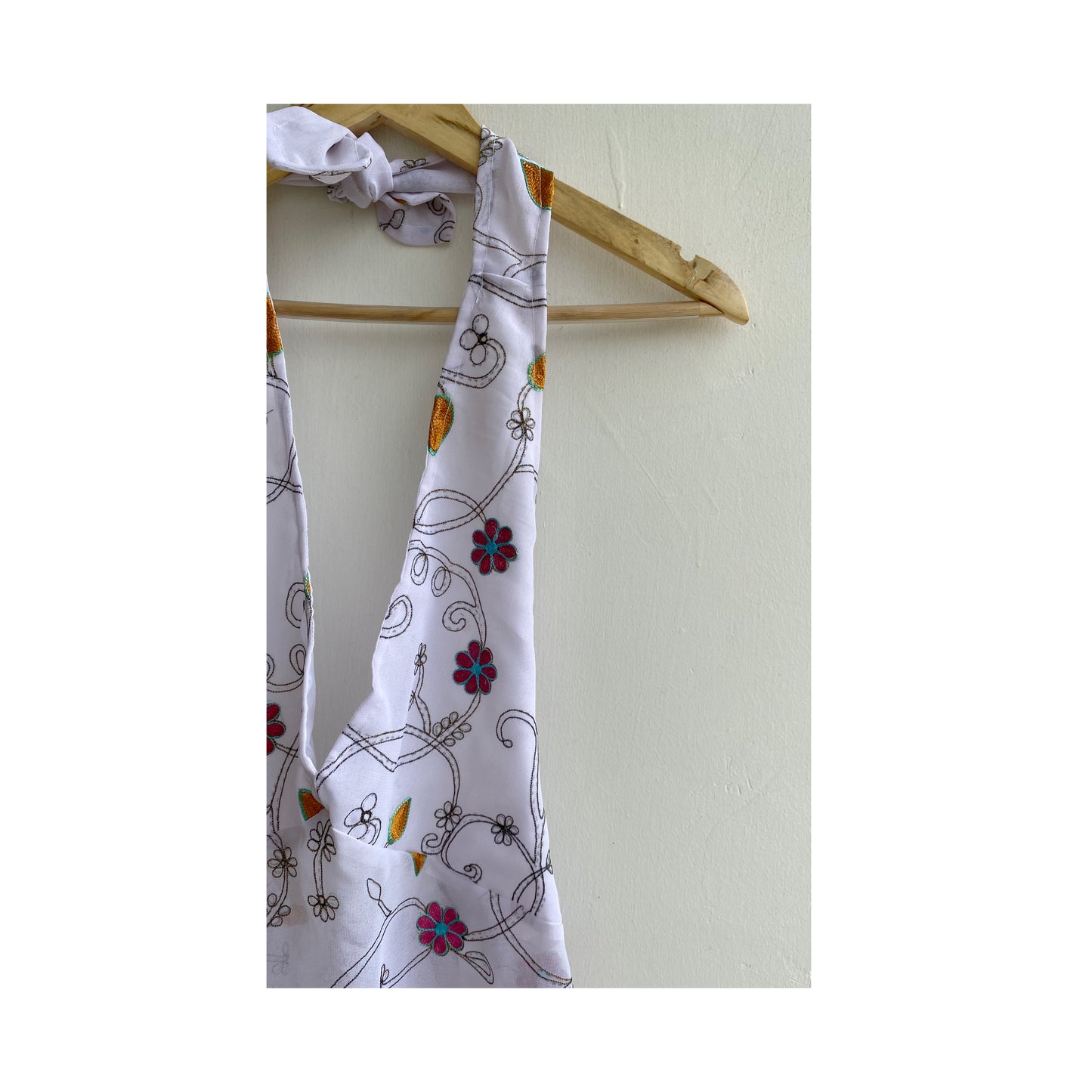 Rabari work inspired halter top