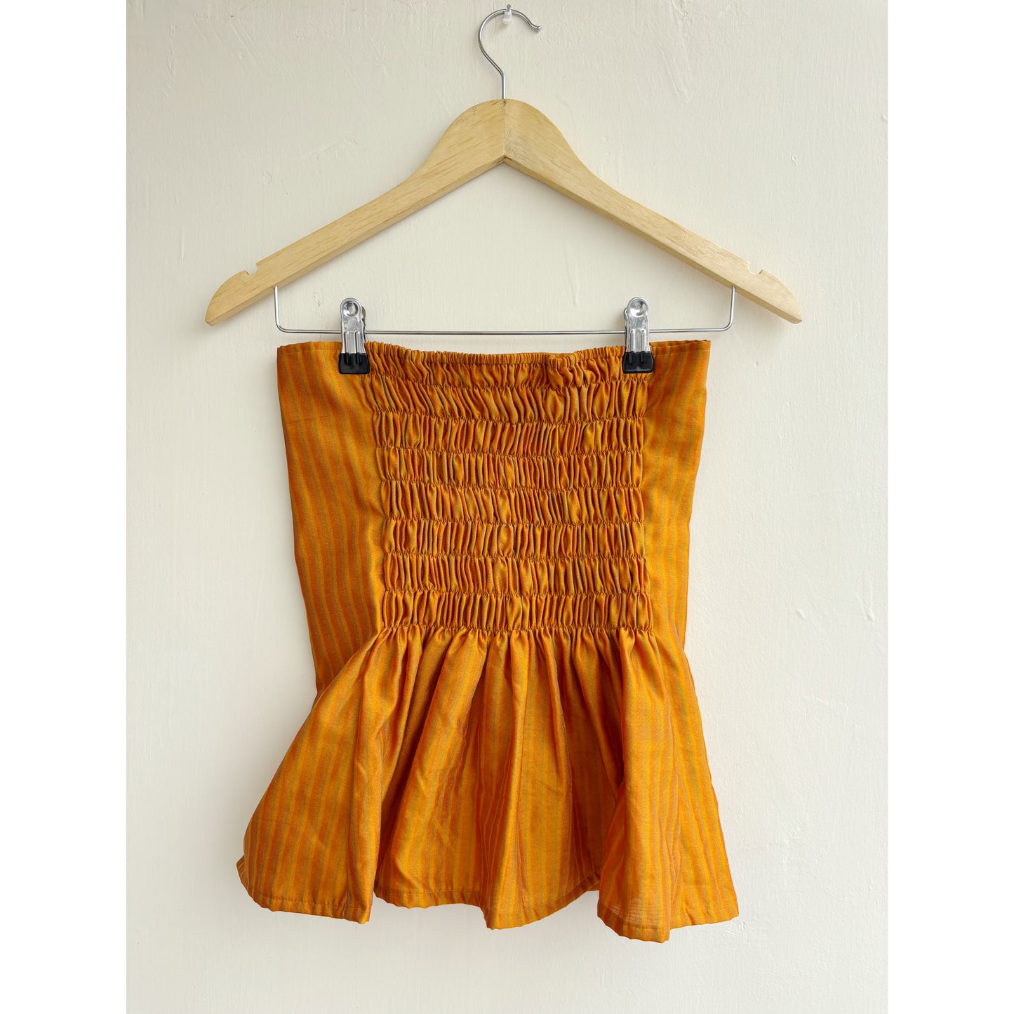 Rust Orange Striped Top