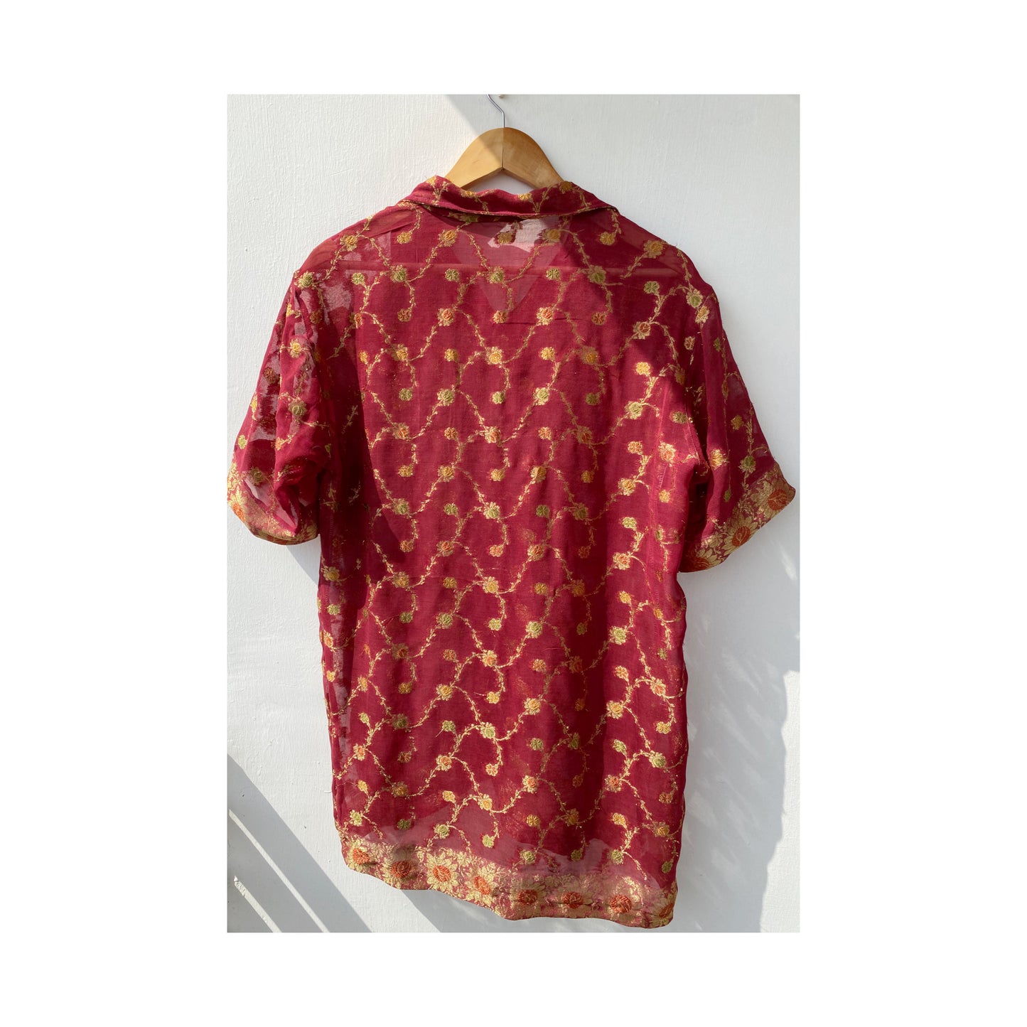 Gulbahar shirt with jaali weave
