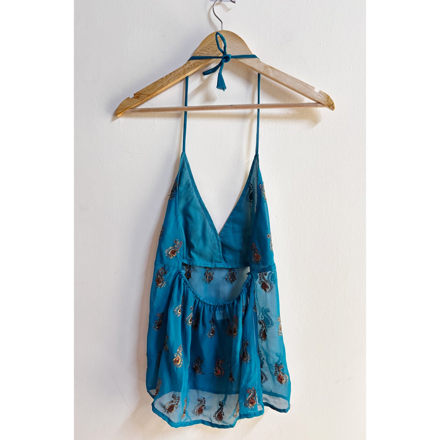 Paisley beauty halter top