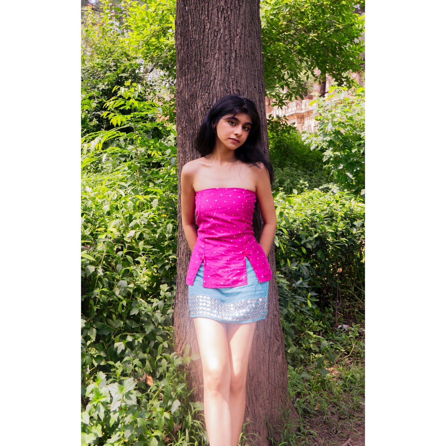 Hot Pink Polka Dot Top