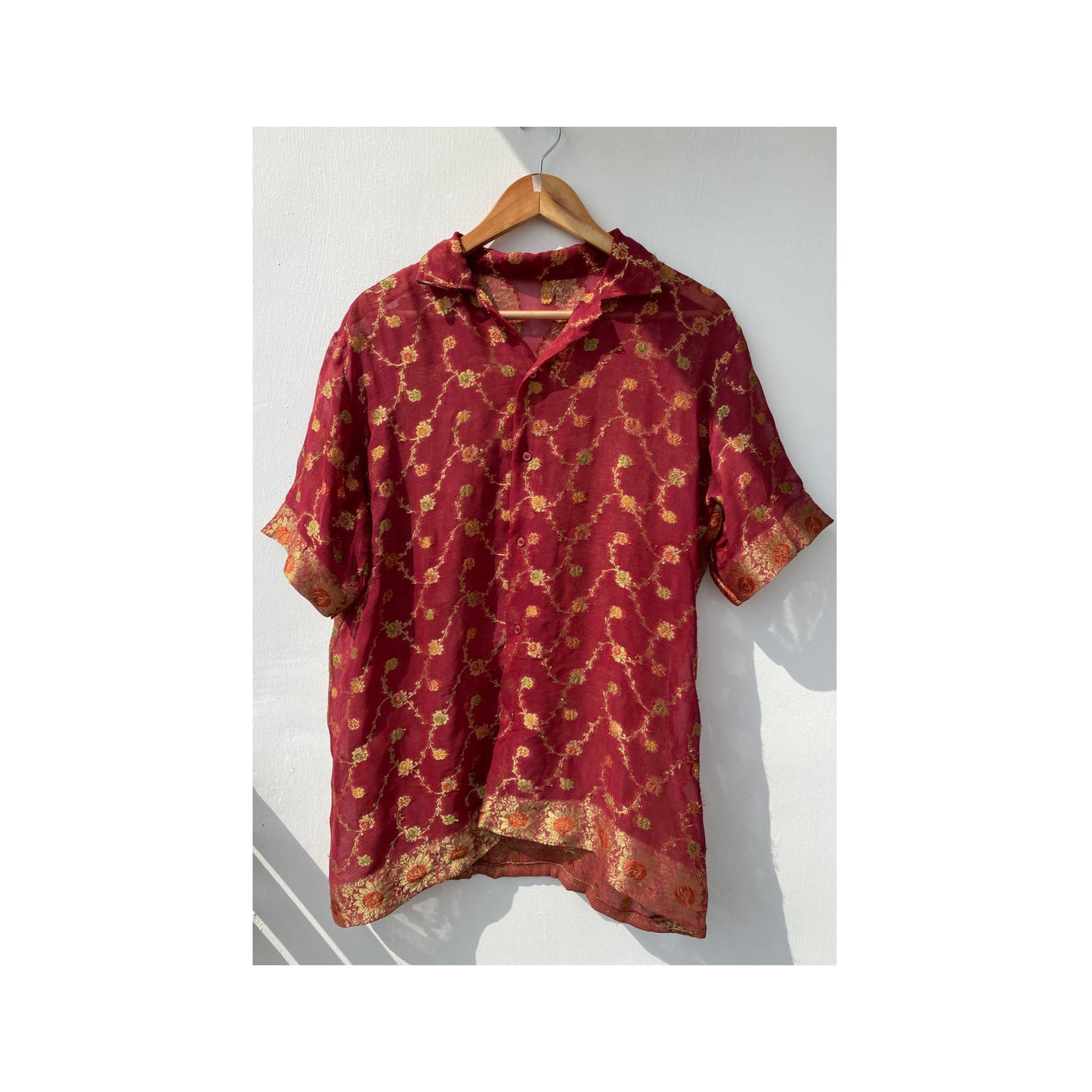 Gulbahar shirt with jaali weave