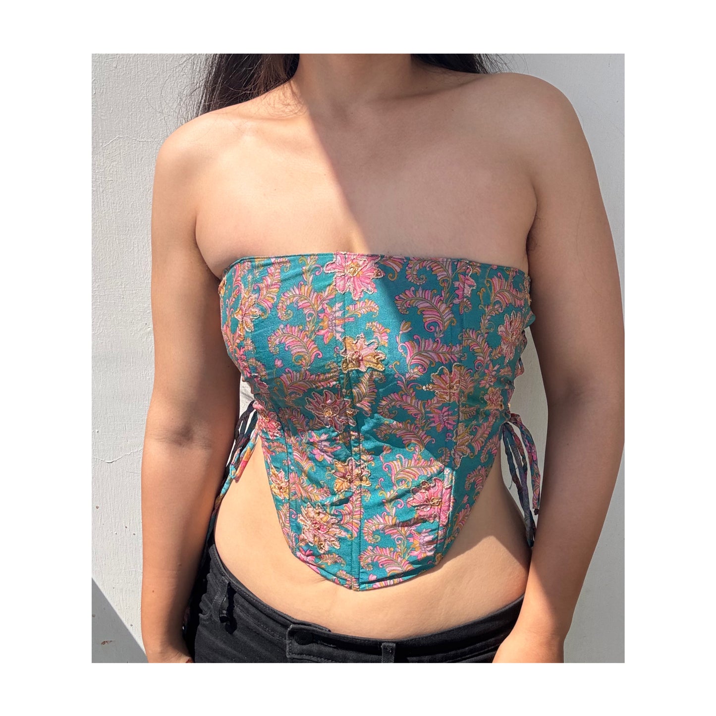 Timeless floral corset