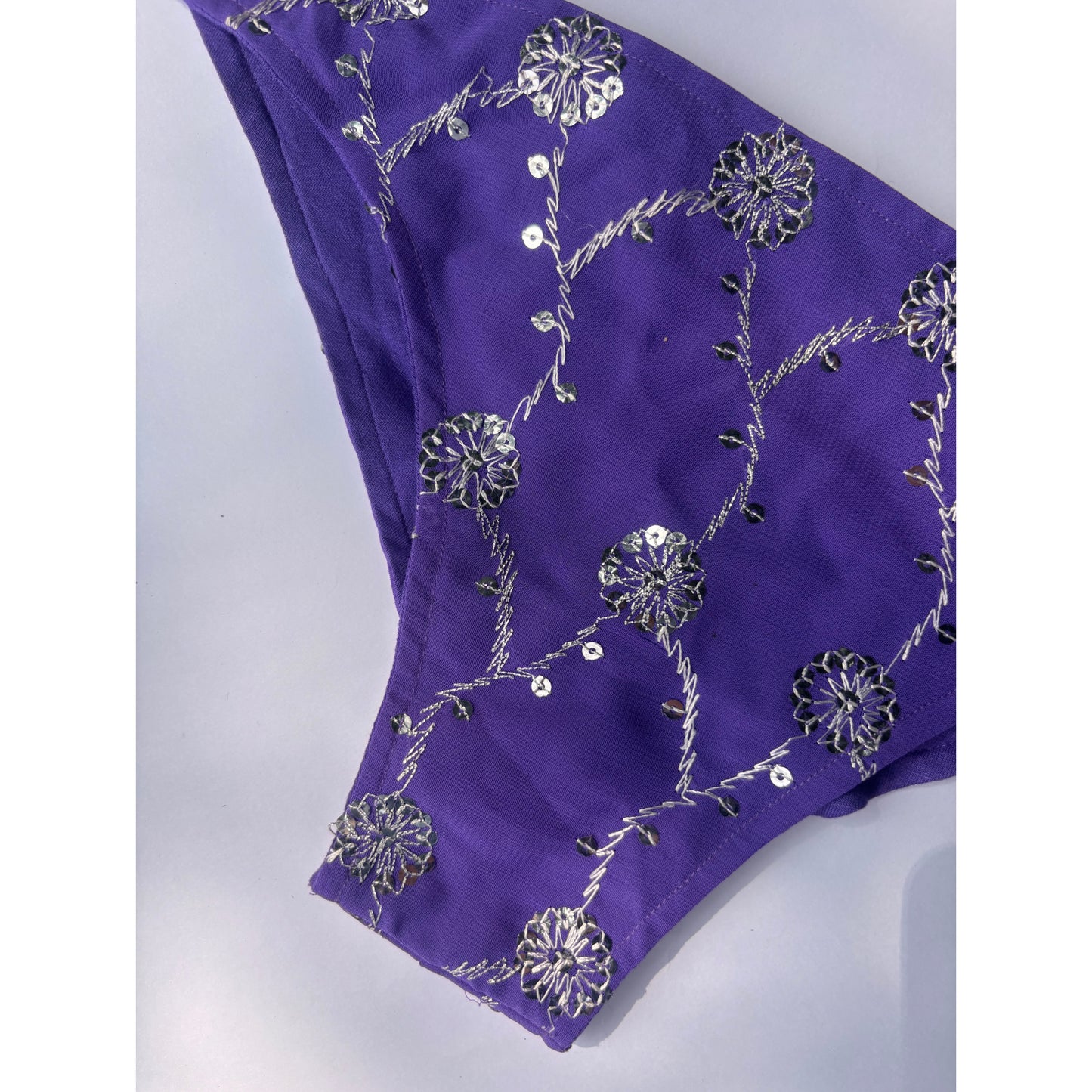 Purple sequins bikini