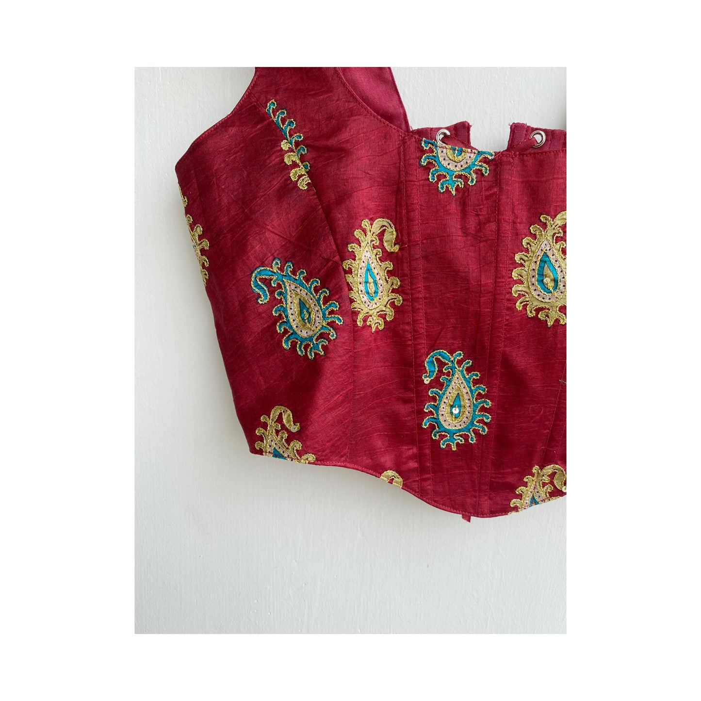 Paisely aari work corset