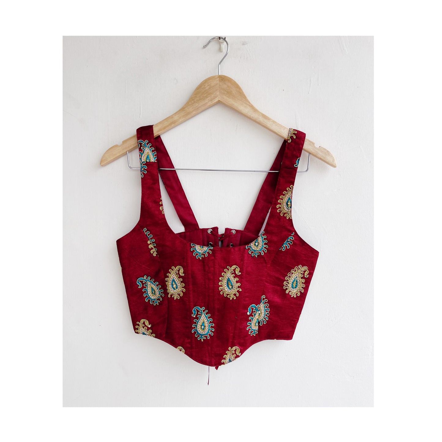 Paisely aari work corset