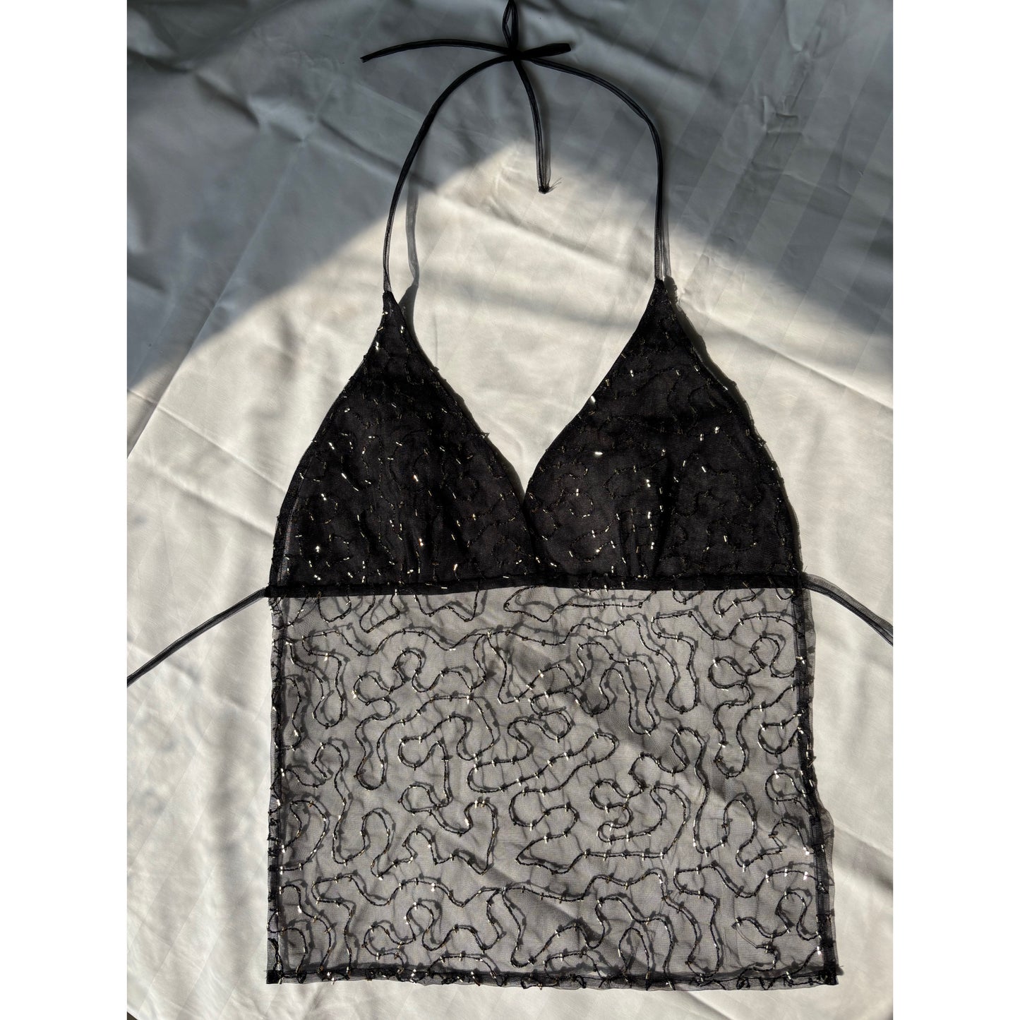 Black constellation top