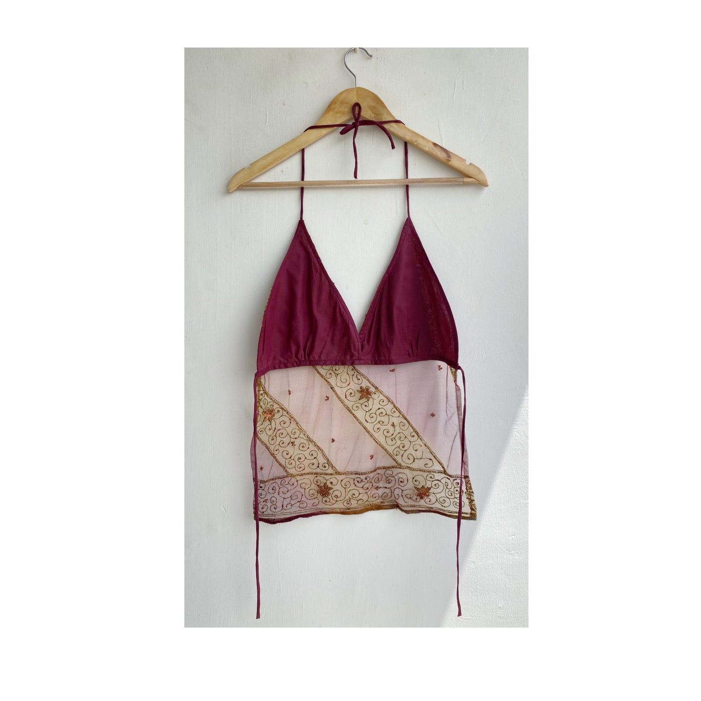 Vintage pink with taar work