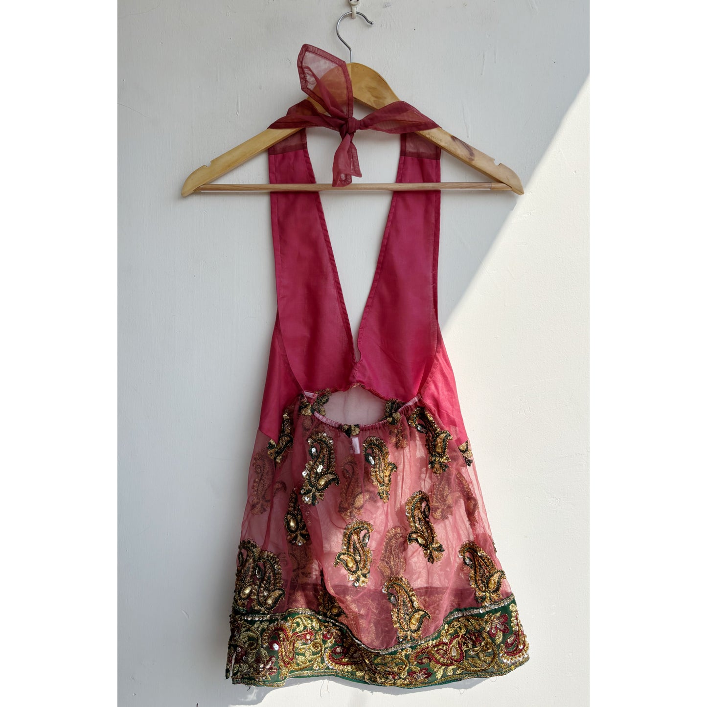 Indie paisley halter neck top