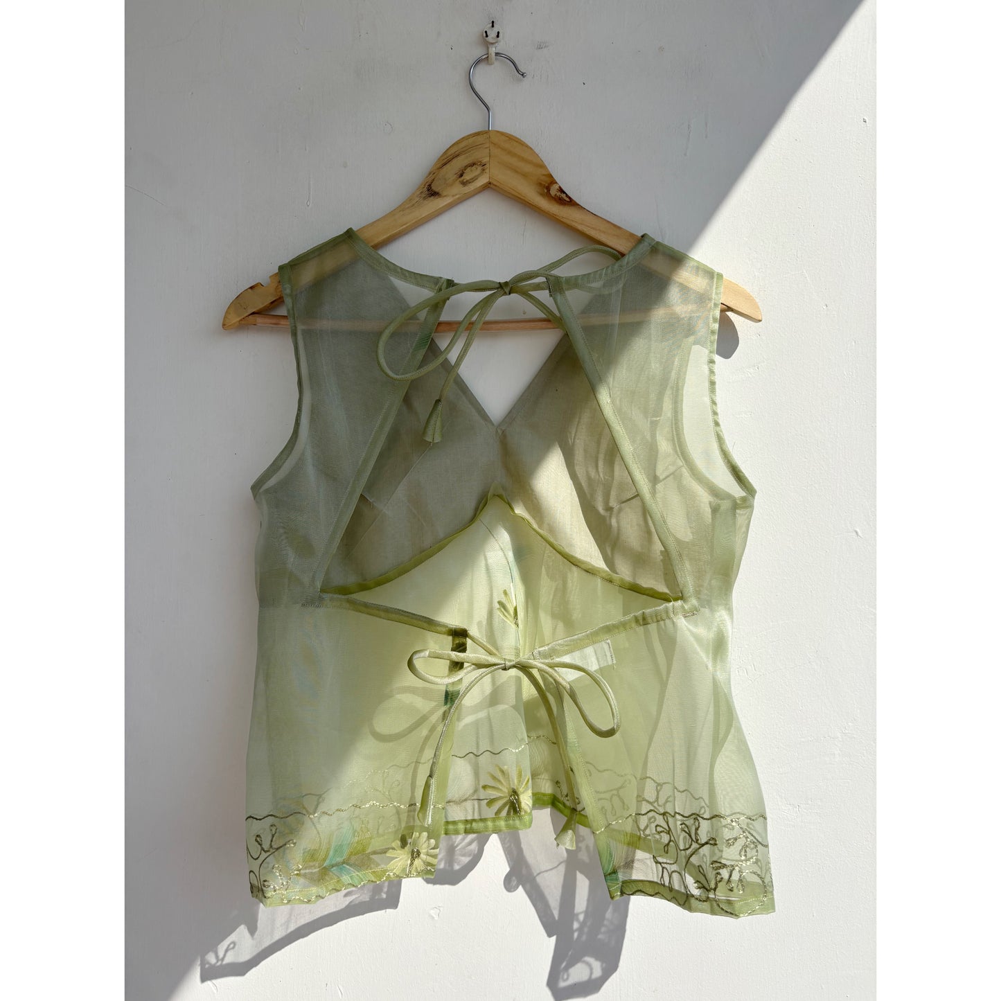 Olive hand painted with aari work