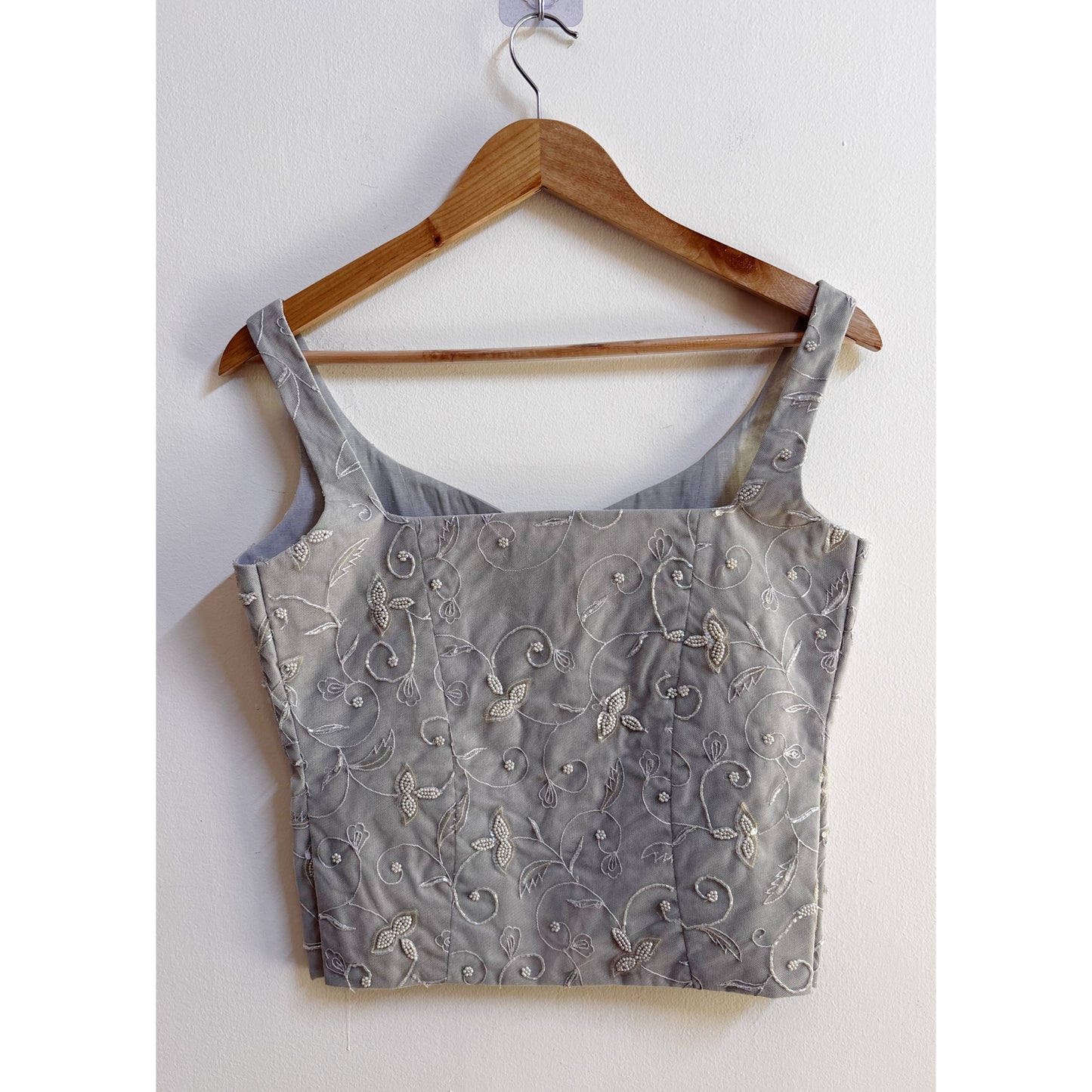Grey moti katdana work corset