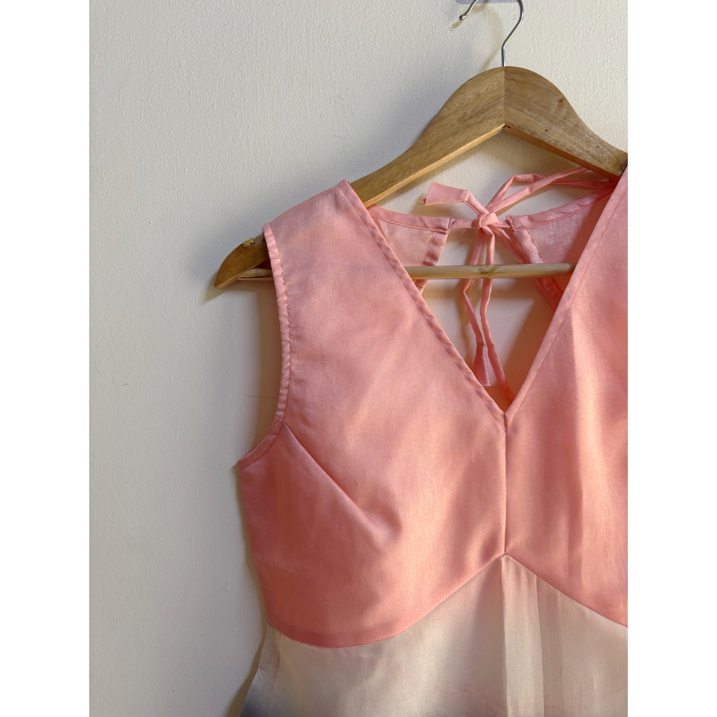 Peachy grey with embroidery