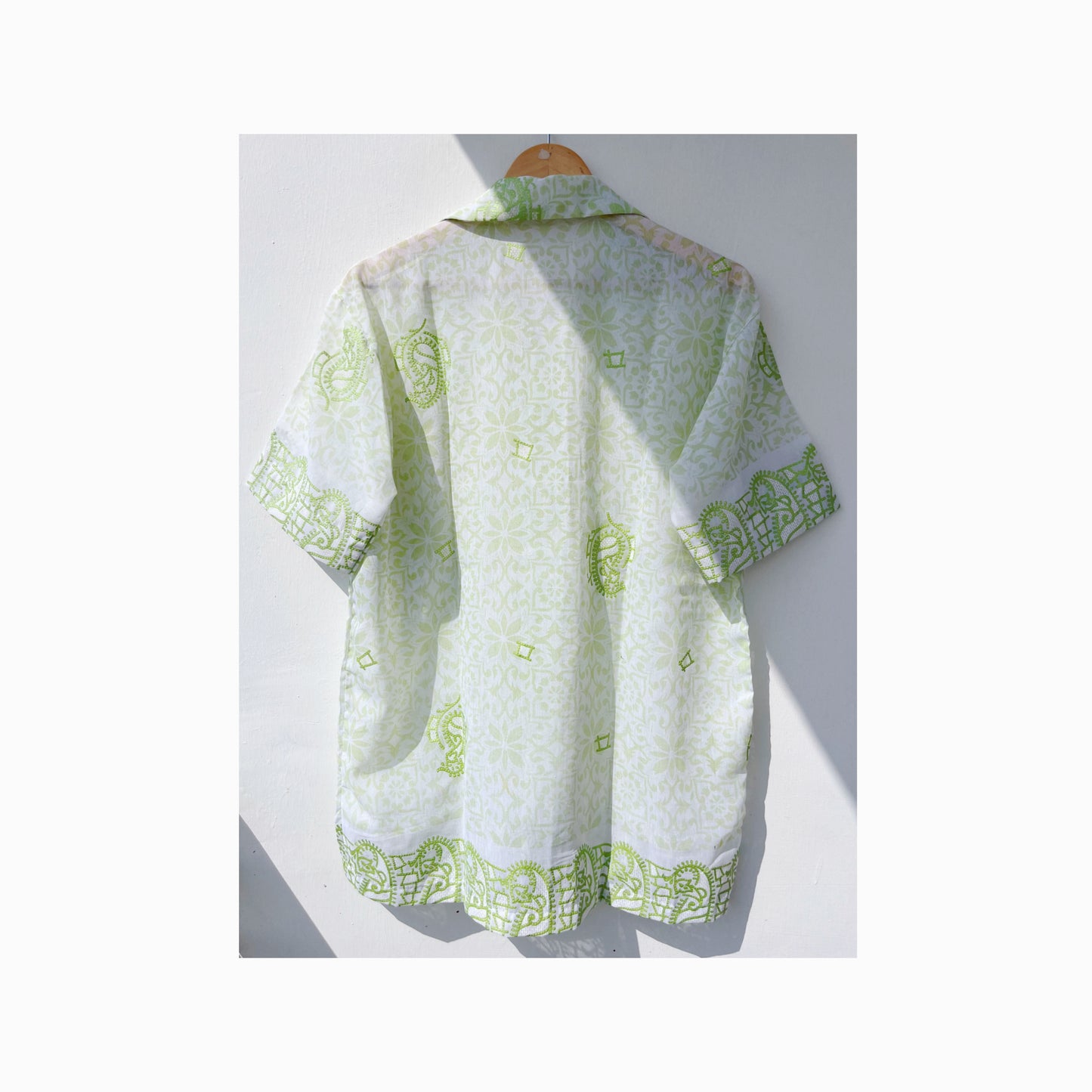 Mint print nazeer shirt