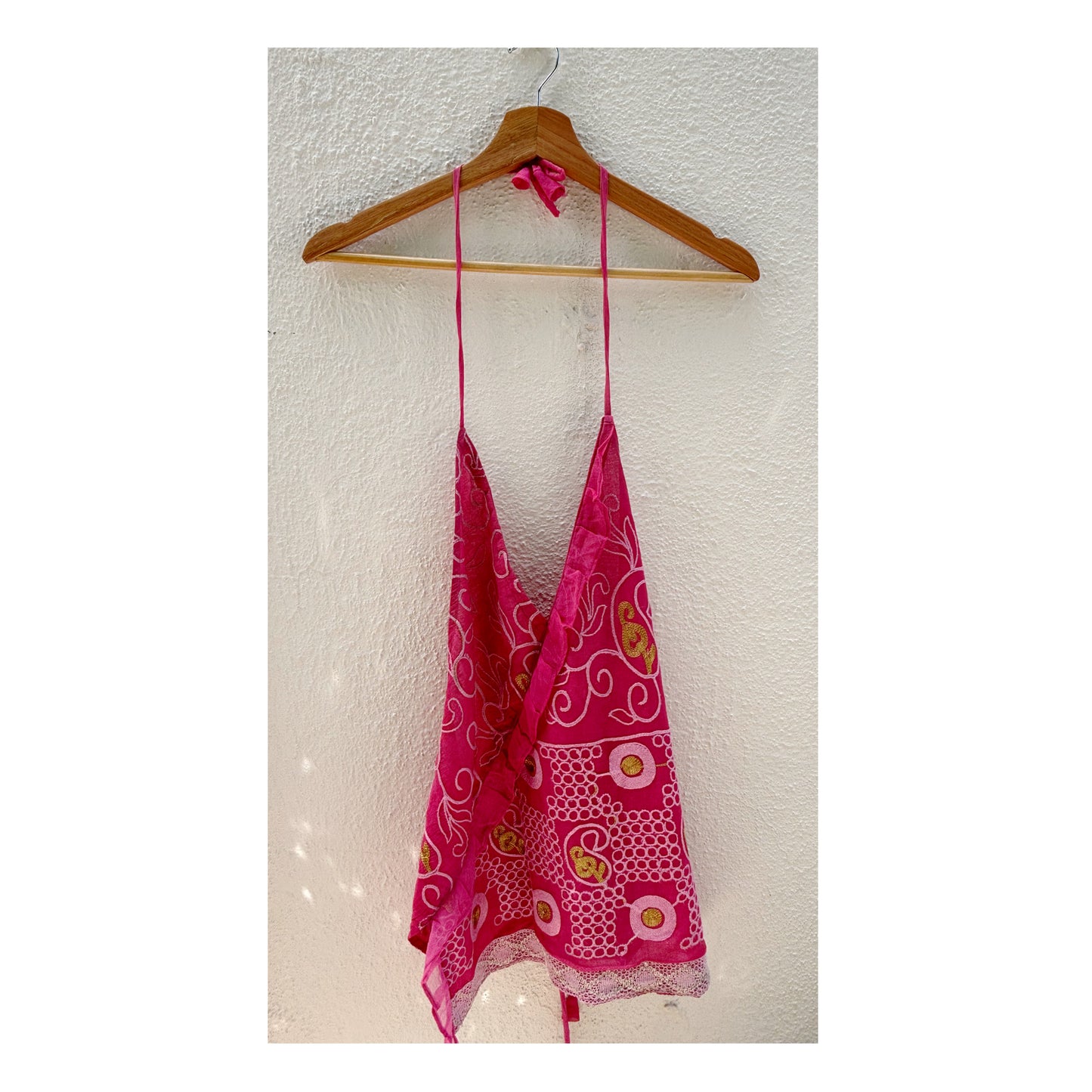 Eternal pink embroidered top