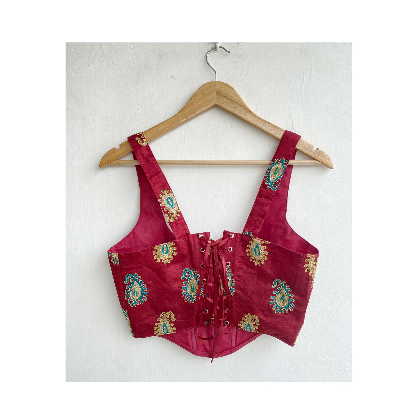 Paisely aari work corset