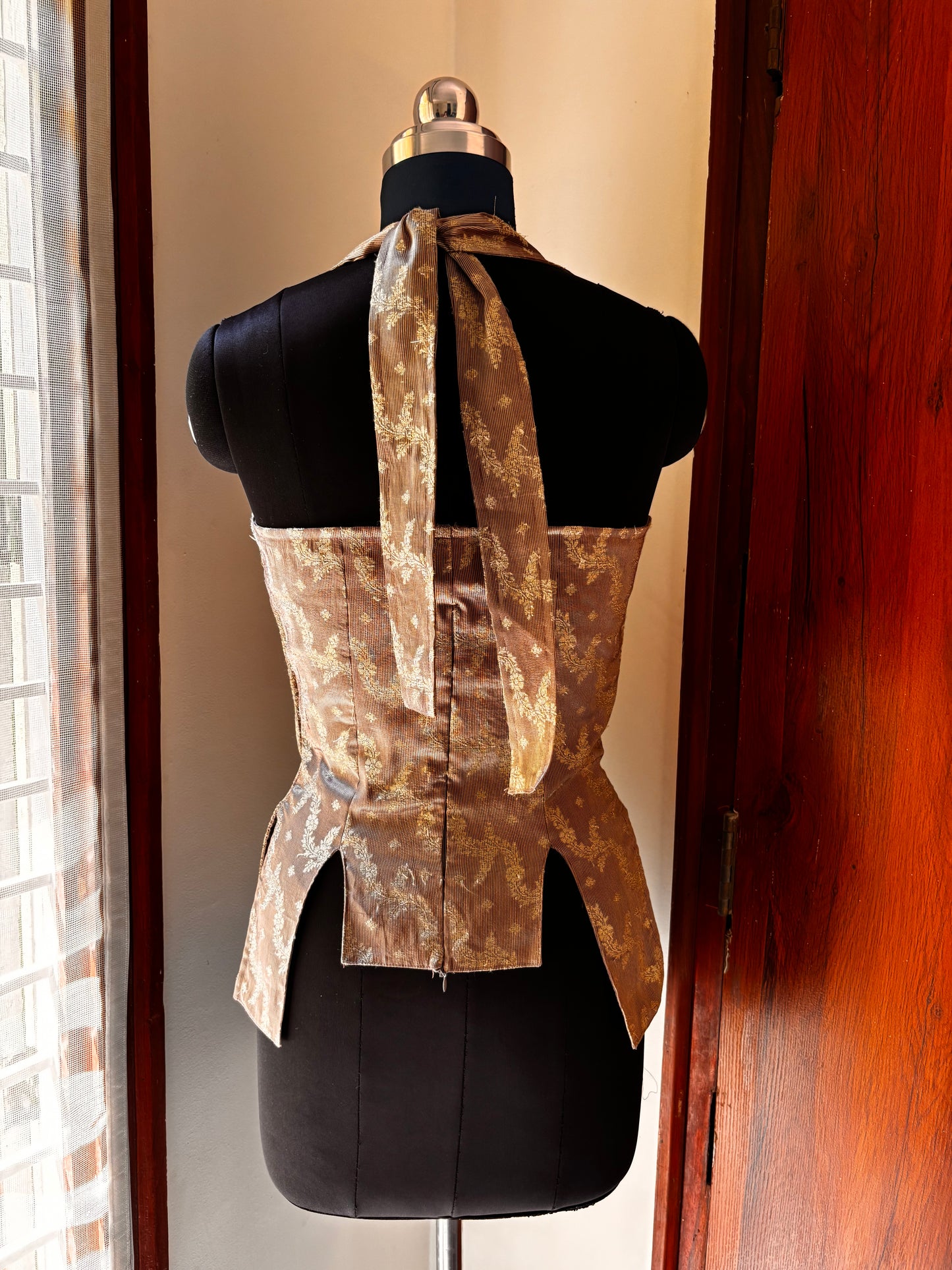 Purple gold corset