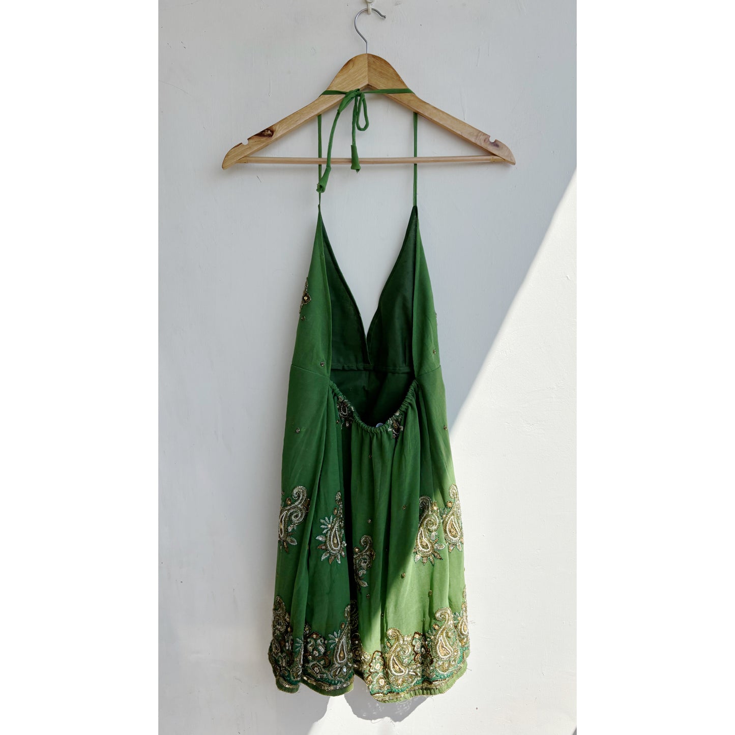 Emerald handwork dress