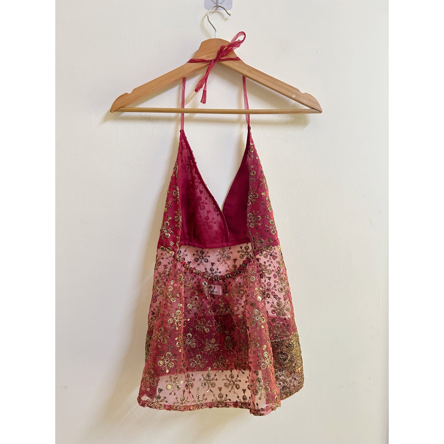 Old mauve celestial halter neck