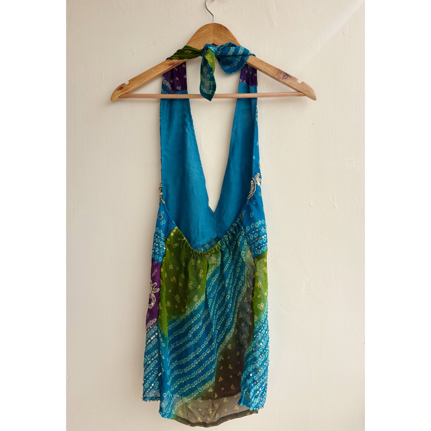 Neelam beaded halter neck top
