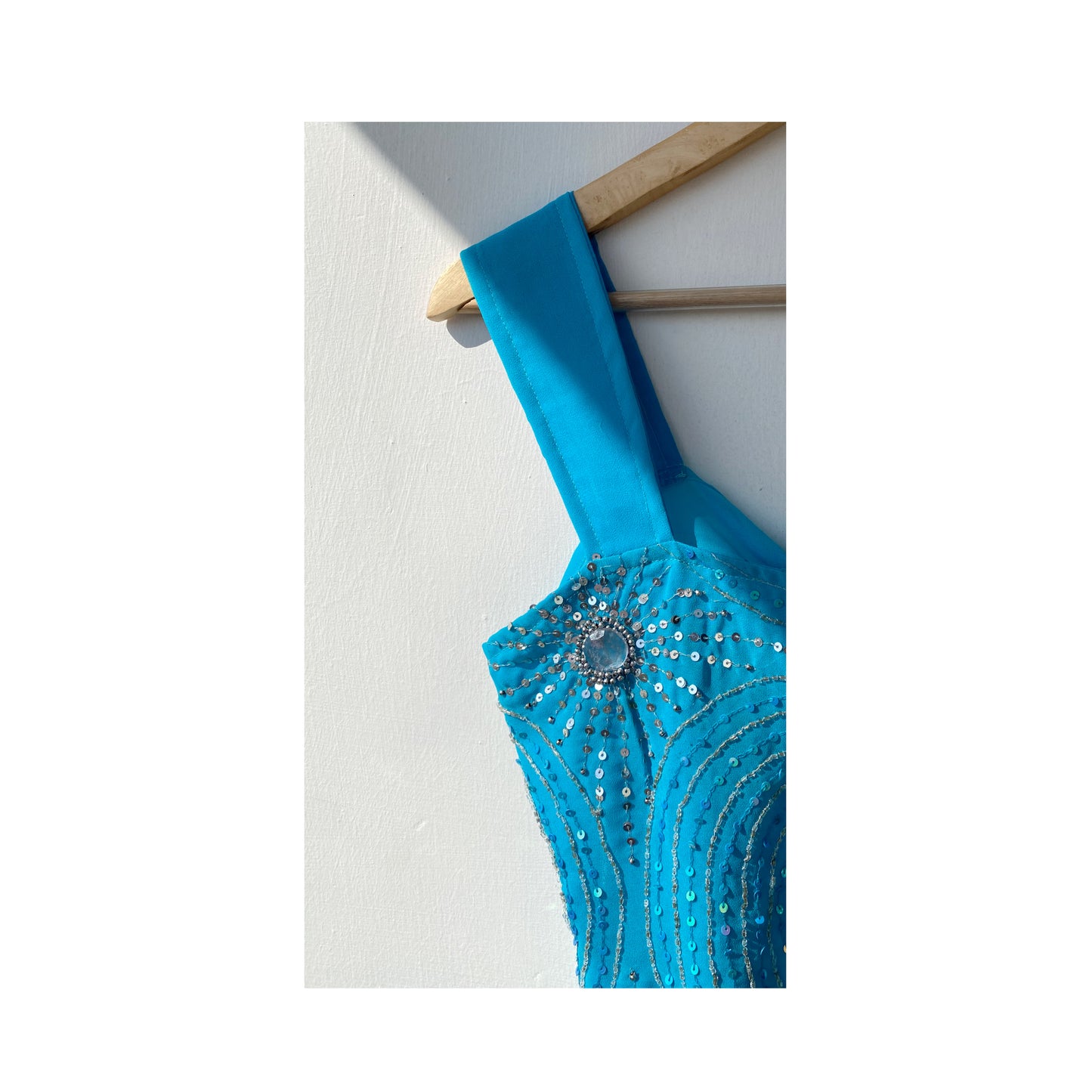 Celestial blue bow top