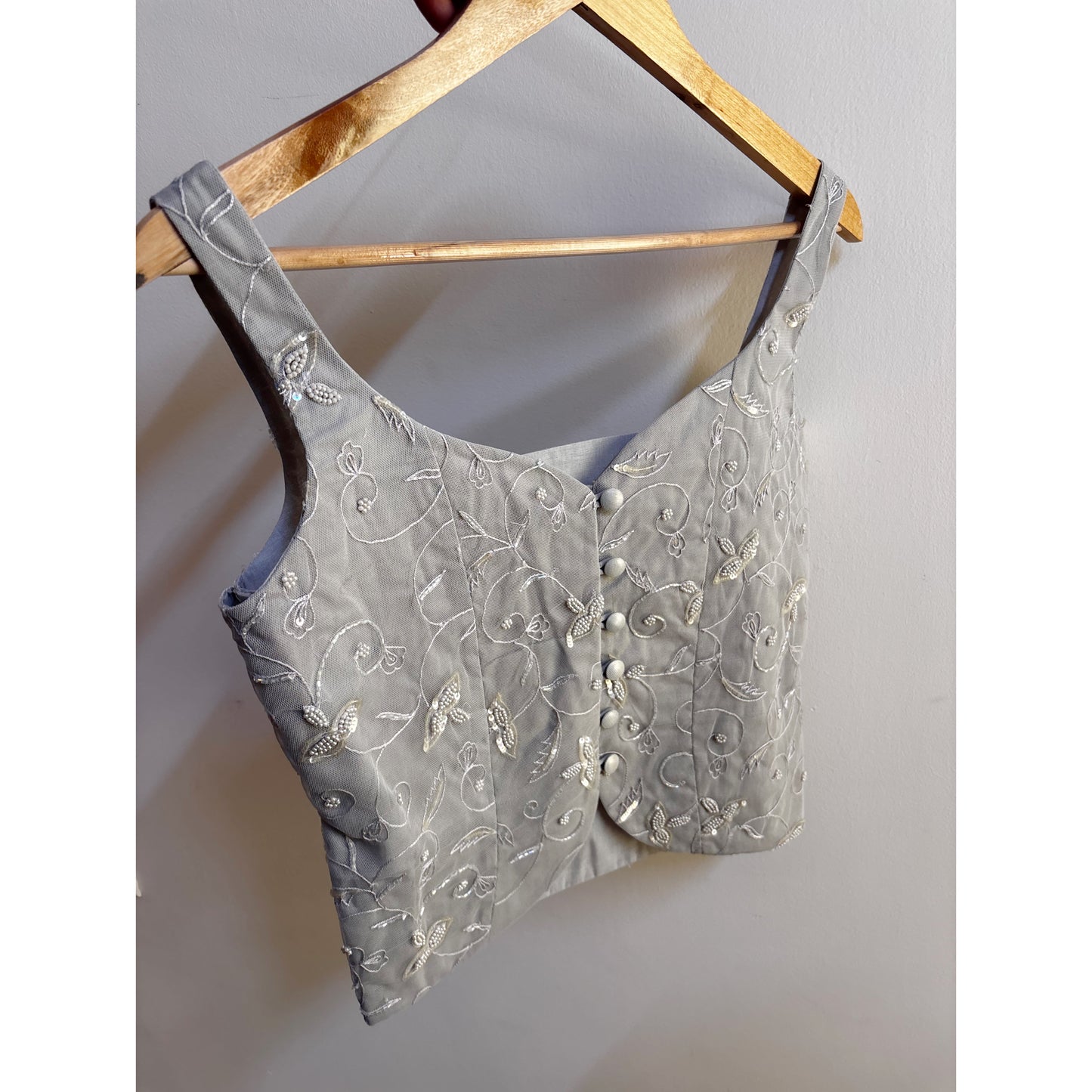 Grey moti katdana work corset