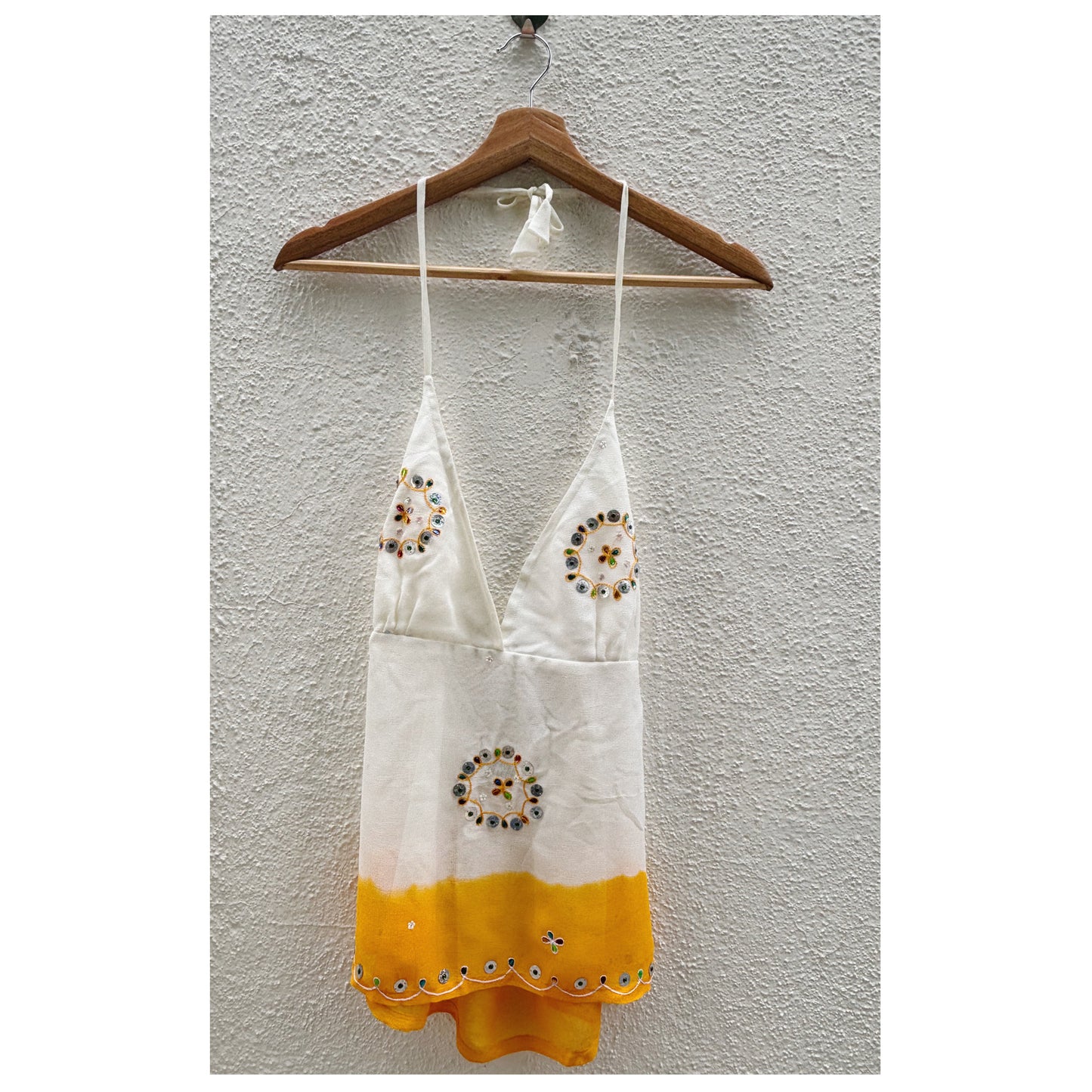 Ombré halter neck top