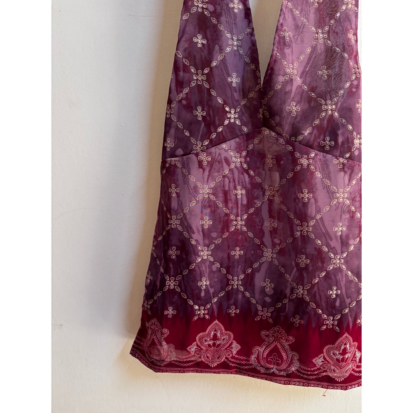 Shades of purple halter neck top