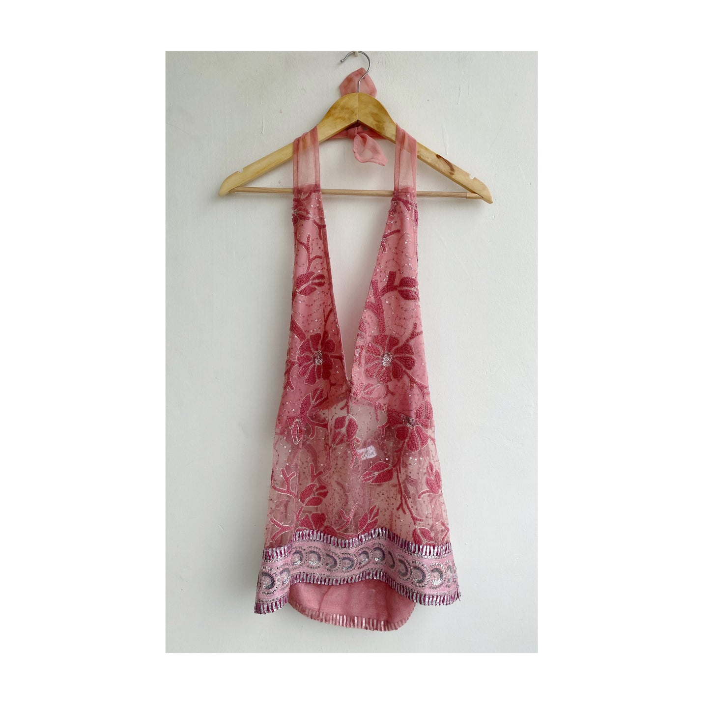 Heavenly pink halter neck