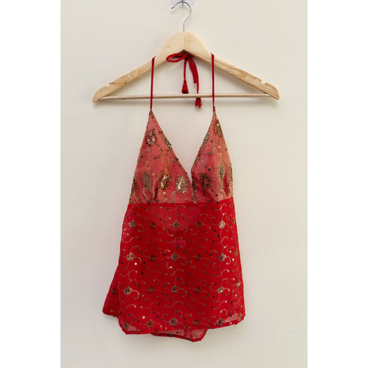 Celestial tangy halter neck top