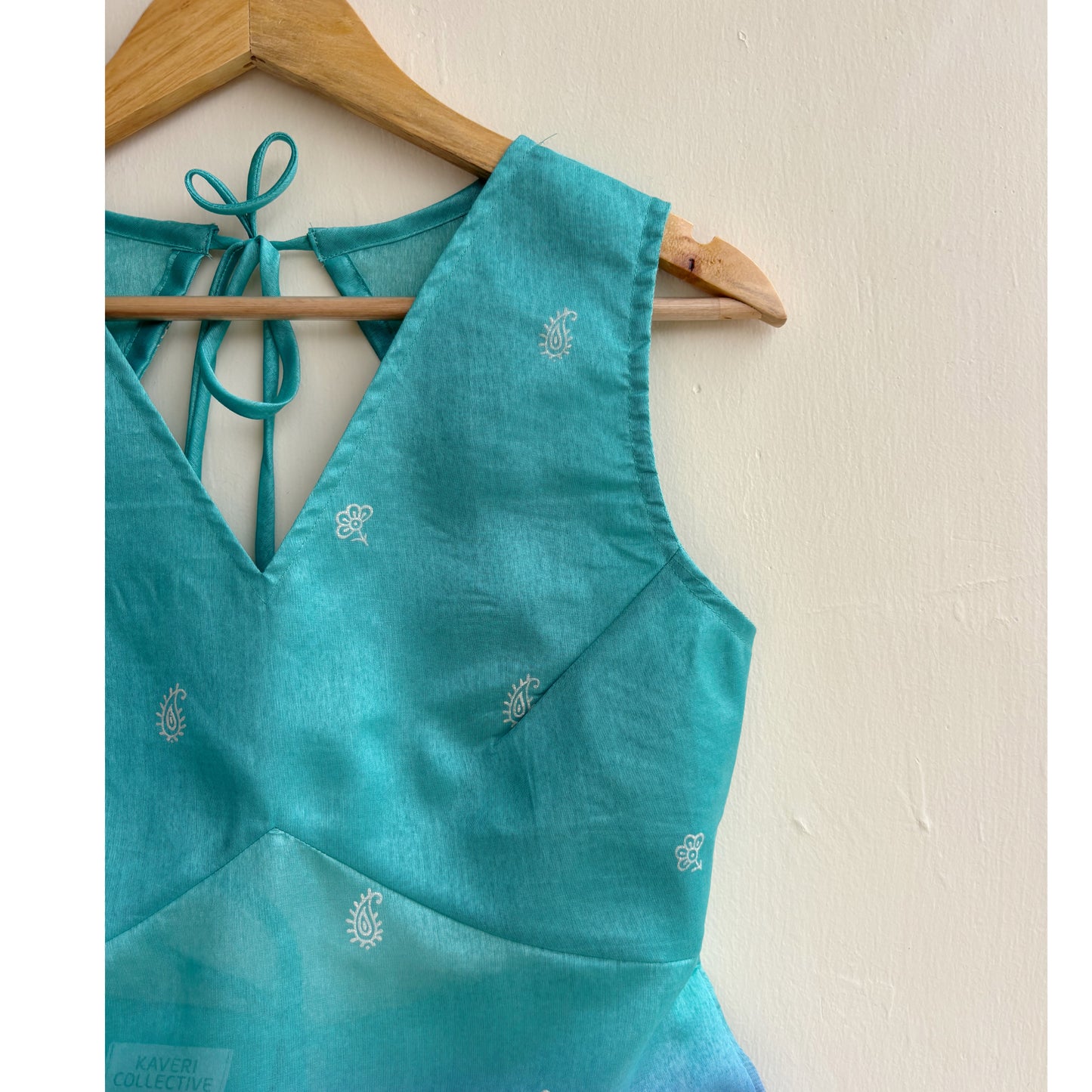 Teal & blue ombre top