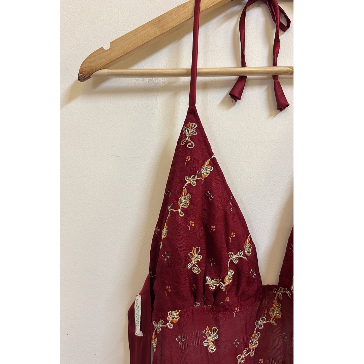 Maroon aari work top