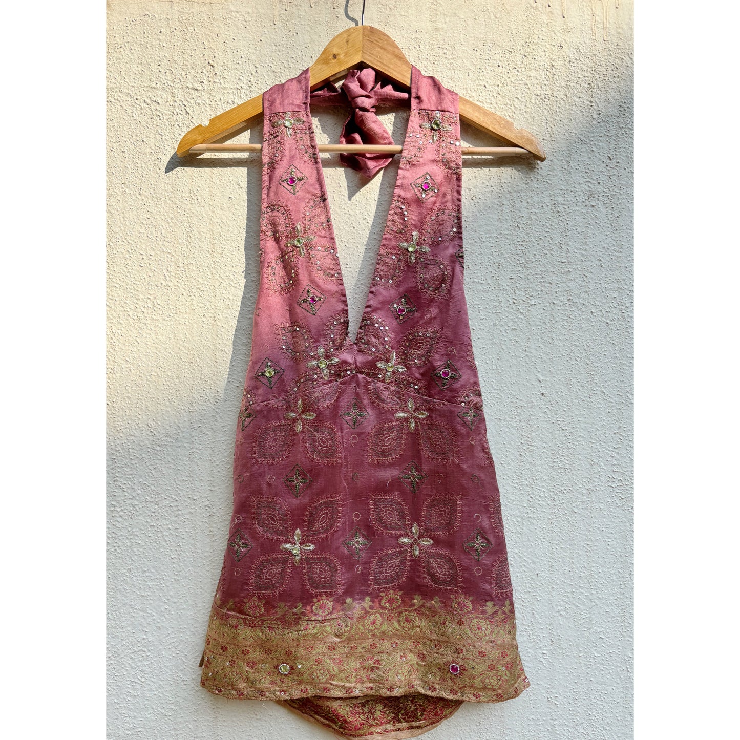 Mauve celestial halter top