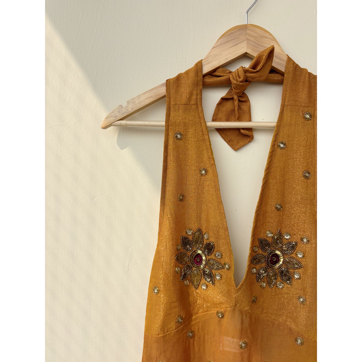 Harnoor handwork halter neck top