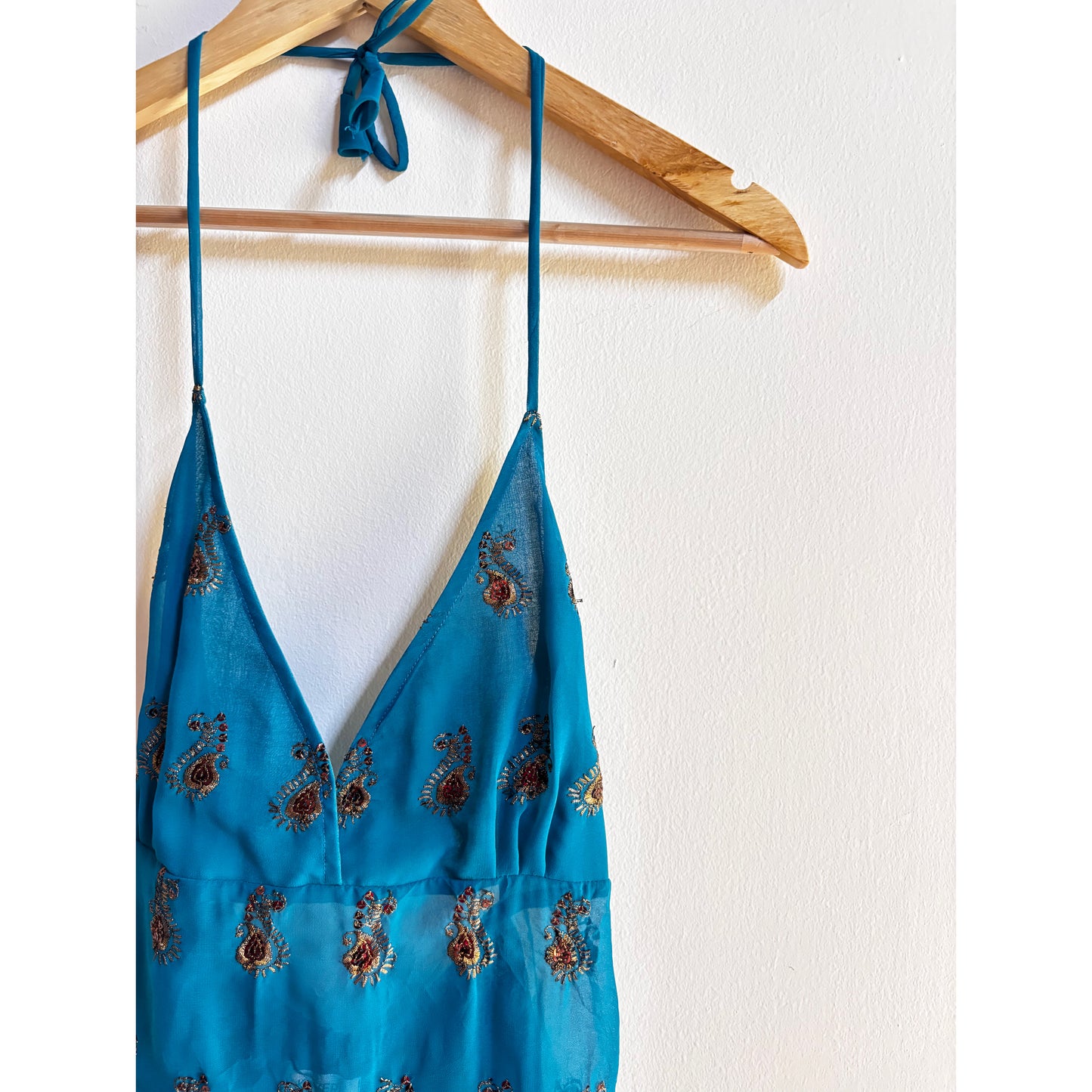 Paisley beauty halter top