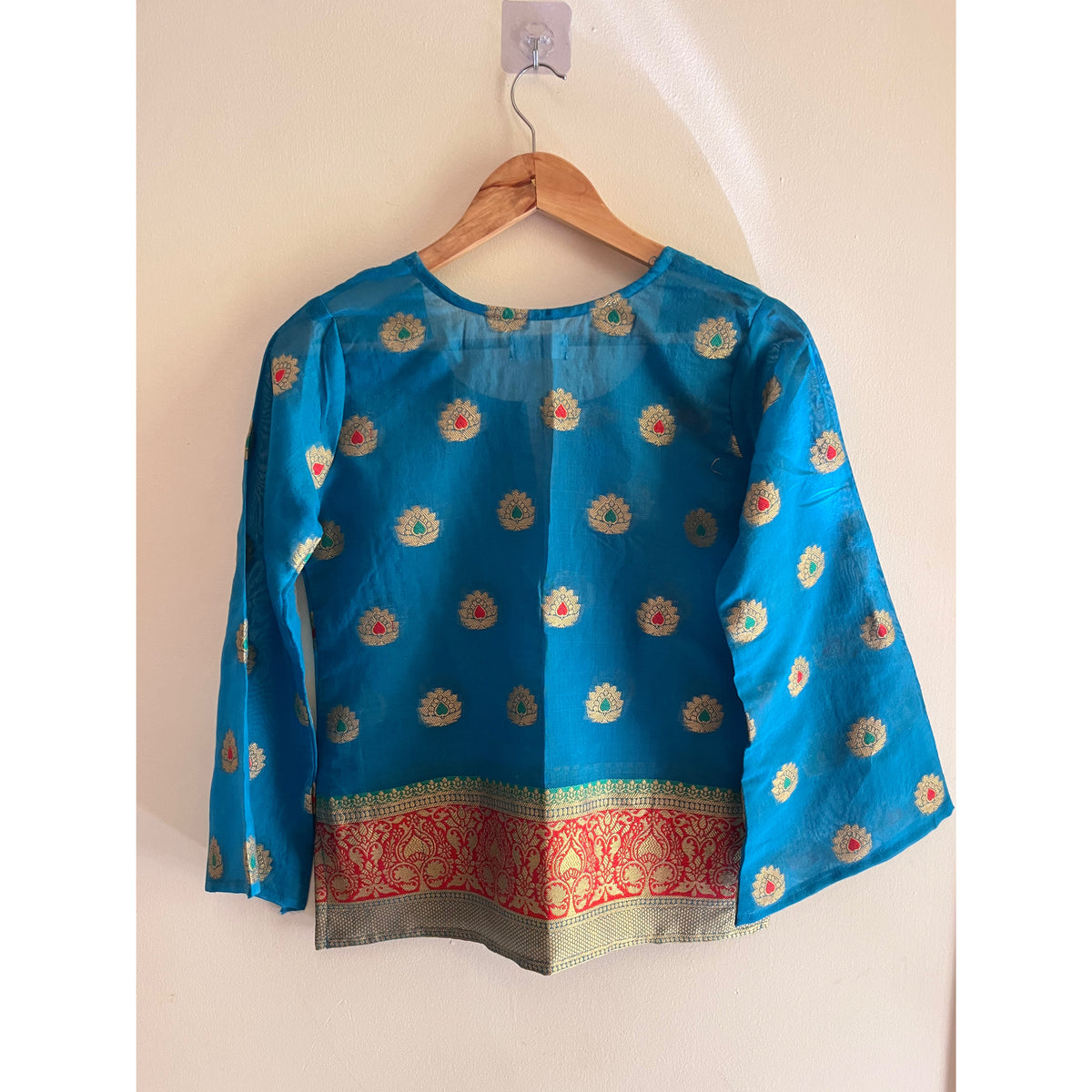 Blue butti kurta