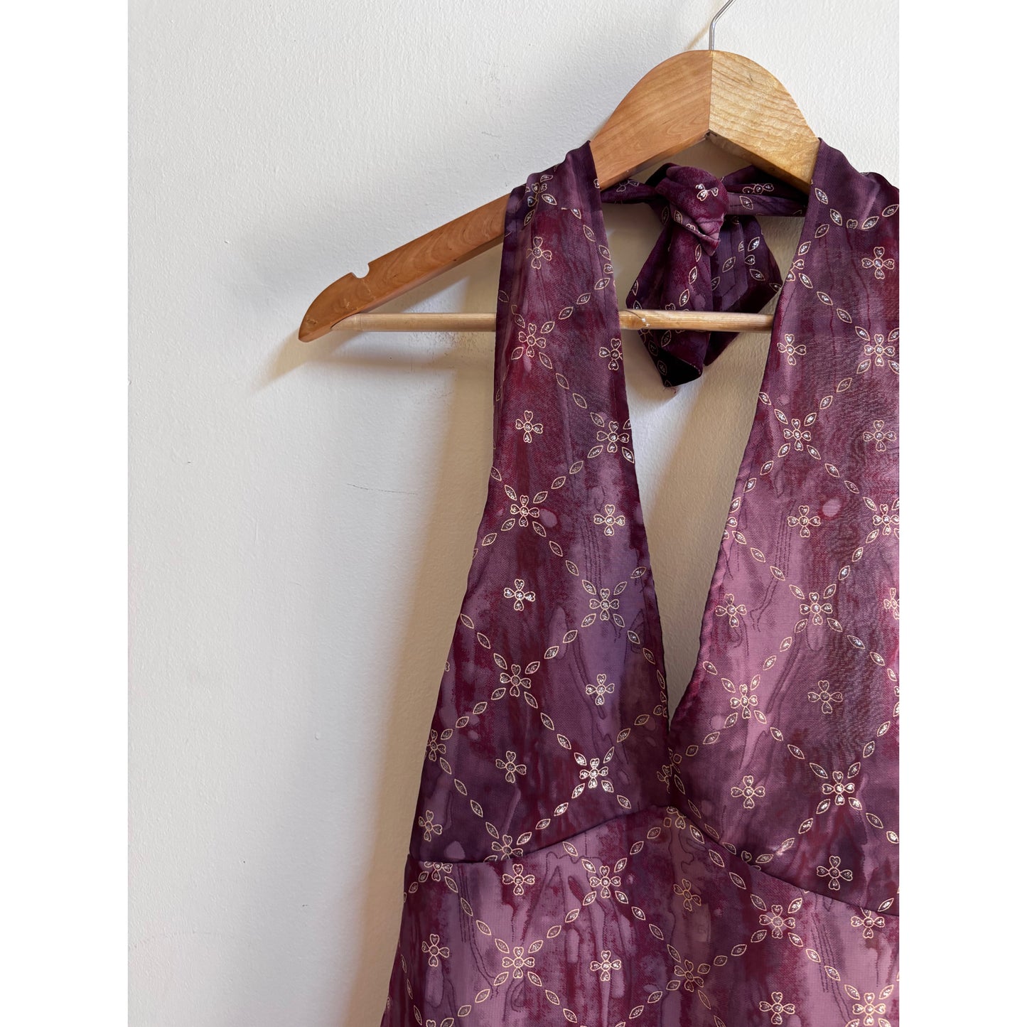Shades of purple halter neck top