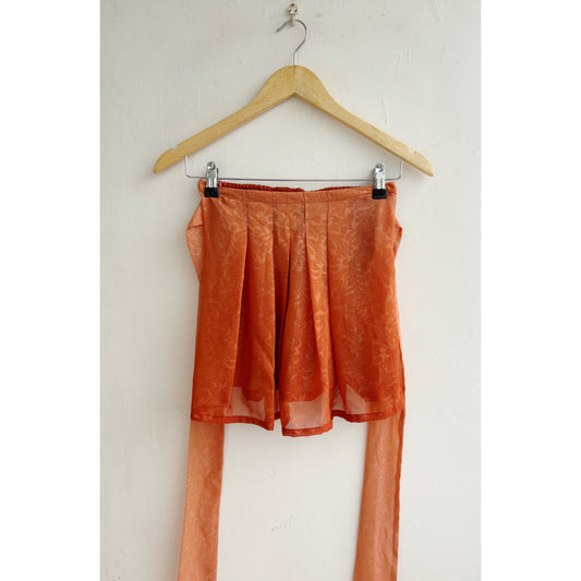 Orange self design top