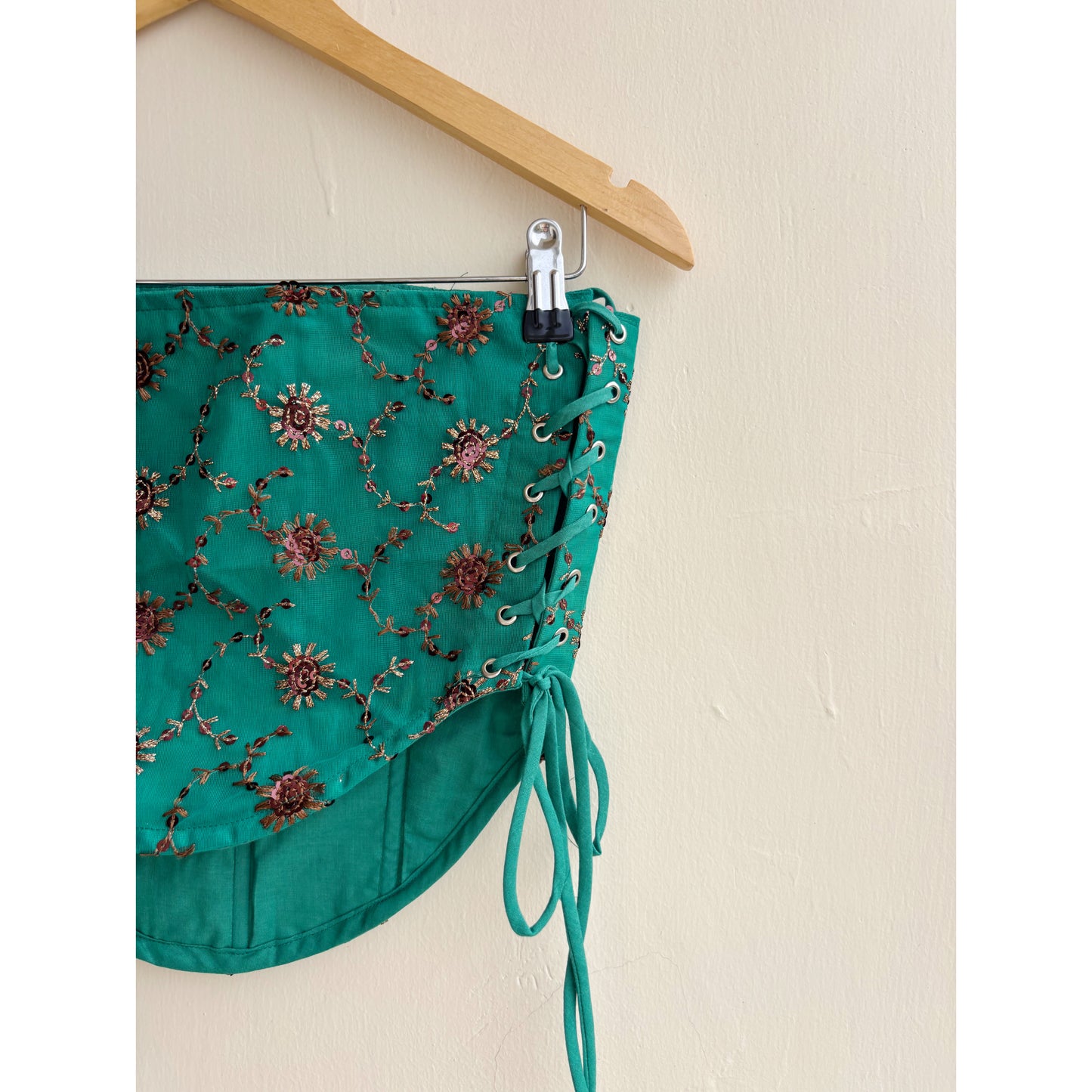 Green celestial corset