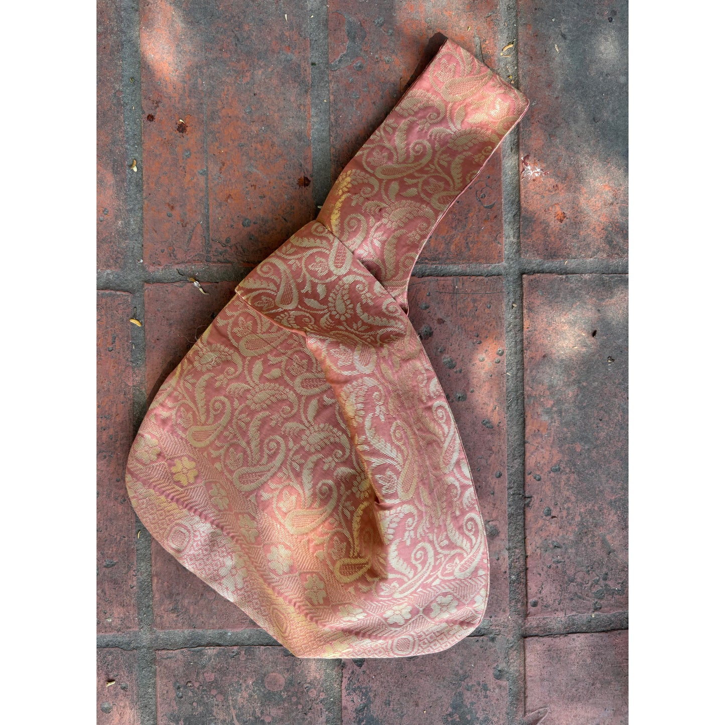 Peach gold potli bag