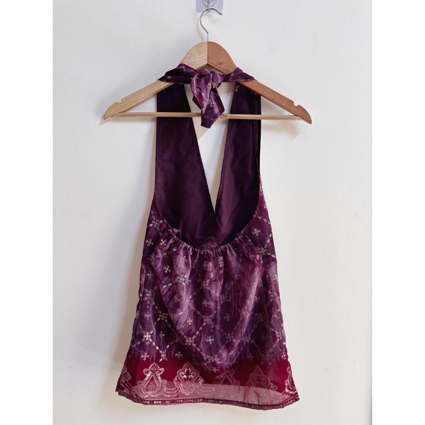 Shades of purple halter neck top