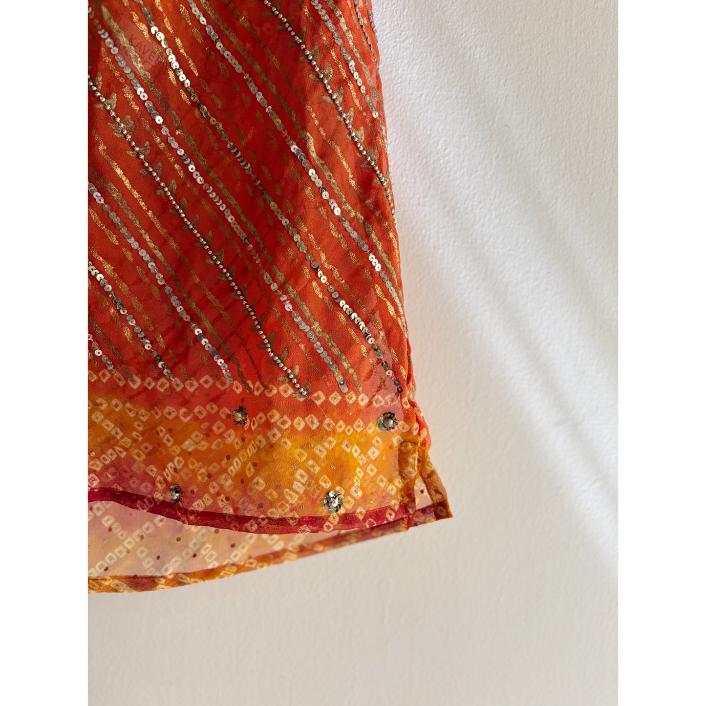 Bandhani sun hues halter neck