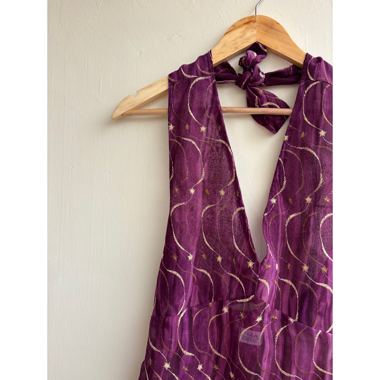Timeless purple halter neck top