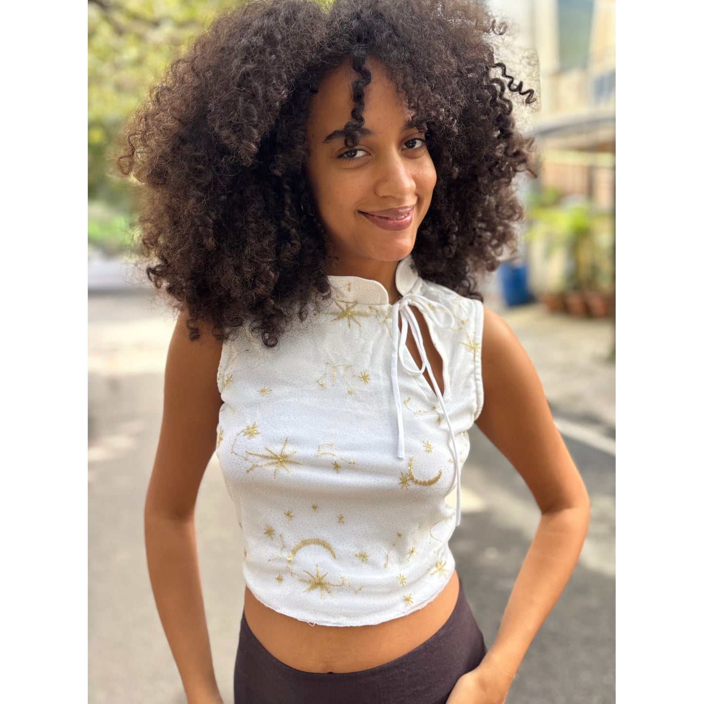 Celestial white top