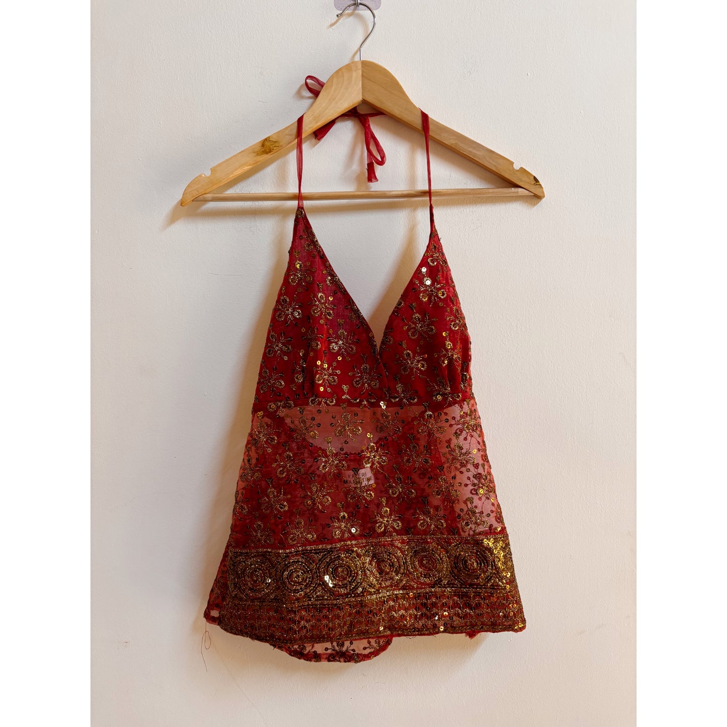 Old mauve celestial halter neck