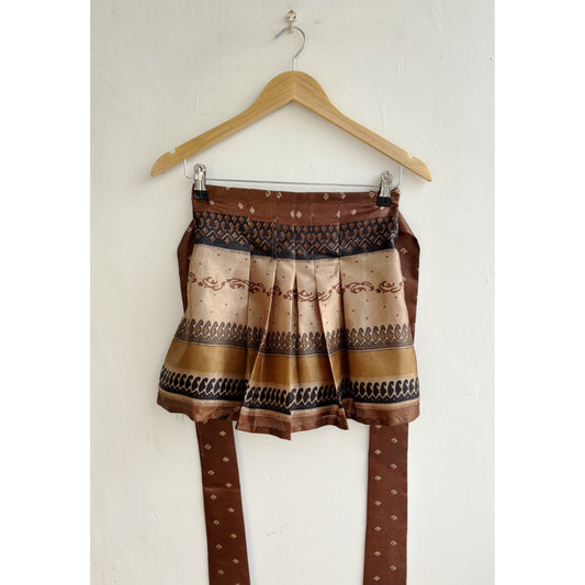 Brown paisely bandhani top